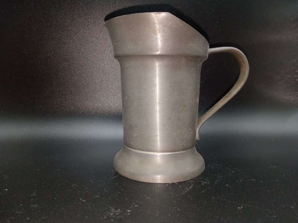 Pewter serving cup